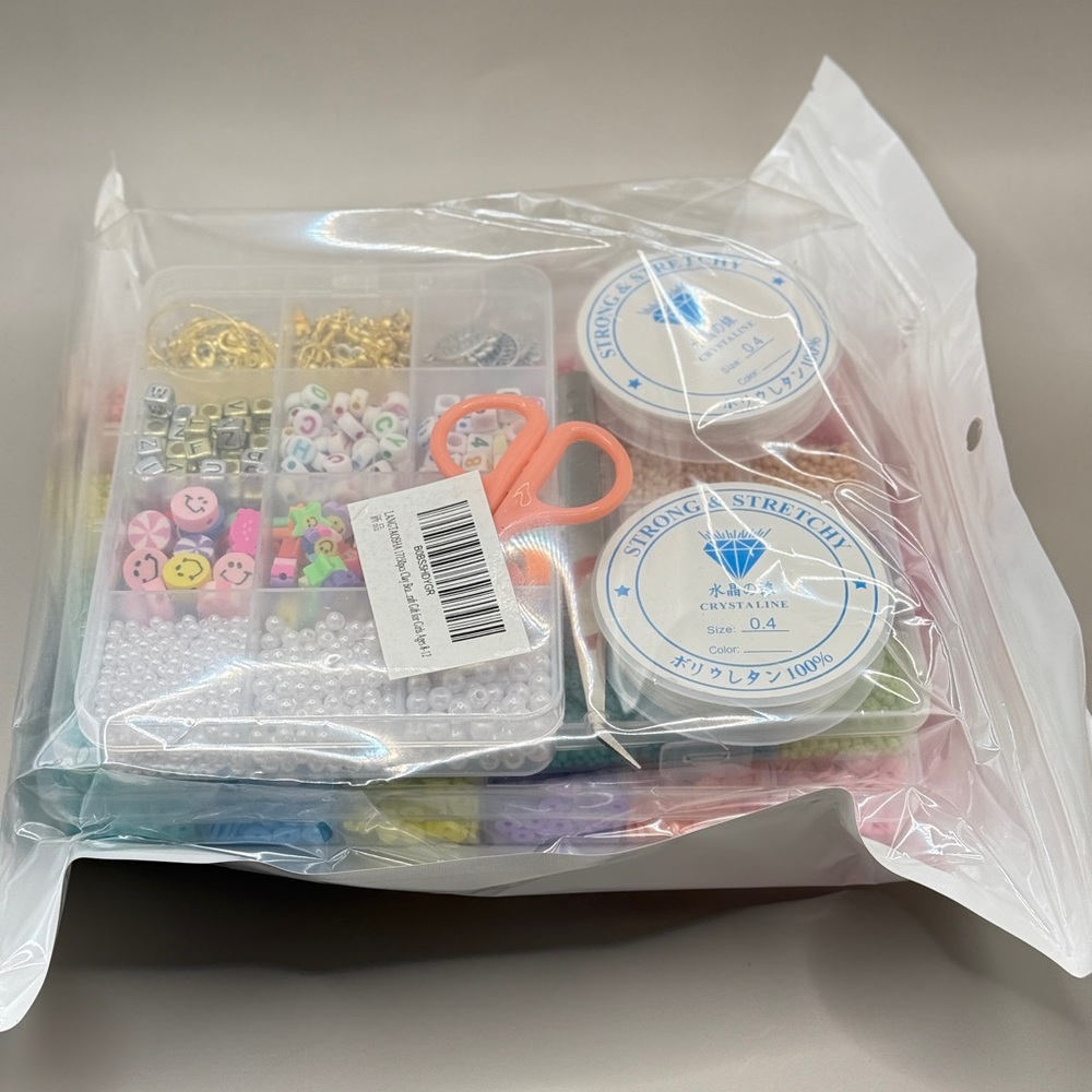 17250pcs Clay Beads 3 Boxes Bracelet Making Kit with Charms and Elastic Strings - Picture 3 of 3